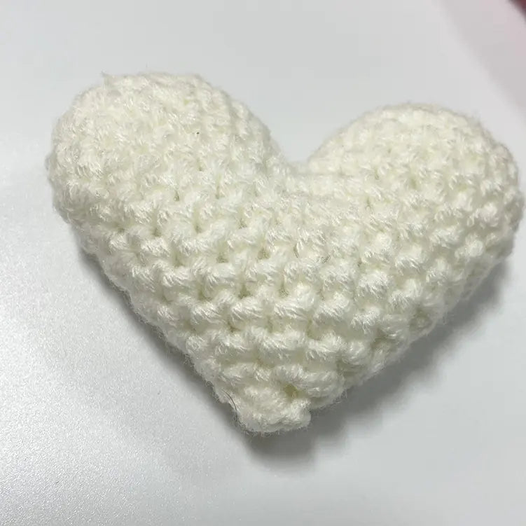 Accesorios y Materiales de Tela de Corazón de Crochet Hechos a Mano