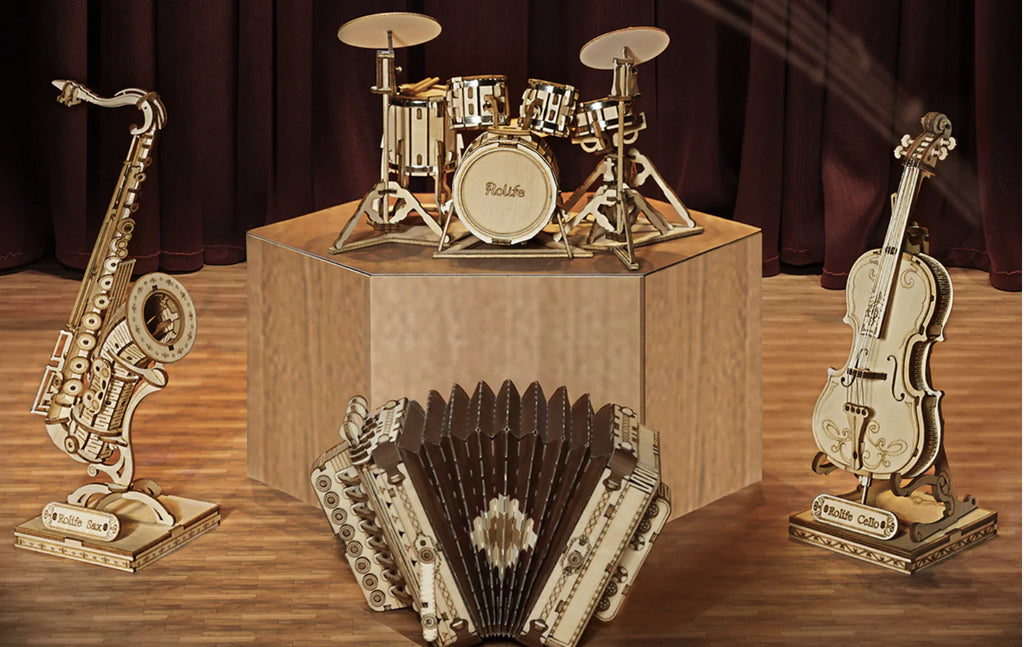 Rompecabezas de madera 3D - Modelo creativo de artesanía láser