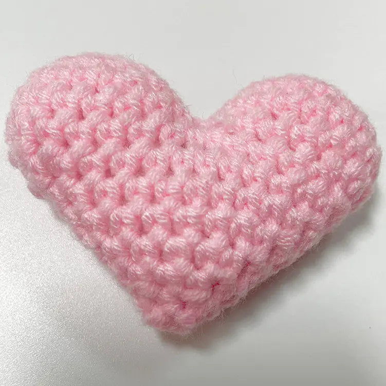 Accesorios y Materiales de Tela de Corazón de Crochet Hechos a Mano