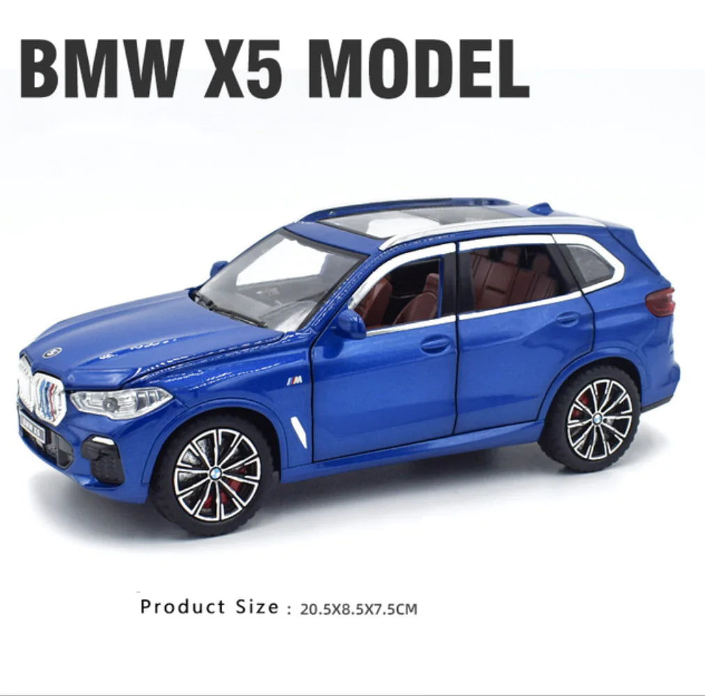 1:24 X5 Alloy Car Model with Sound and Light Features