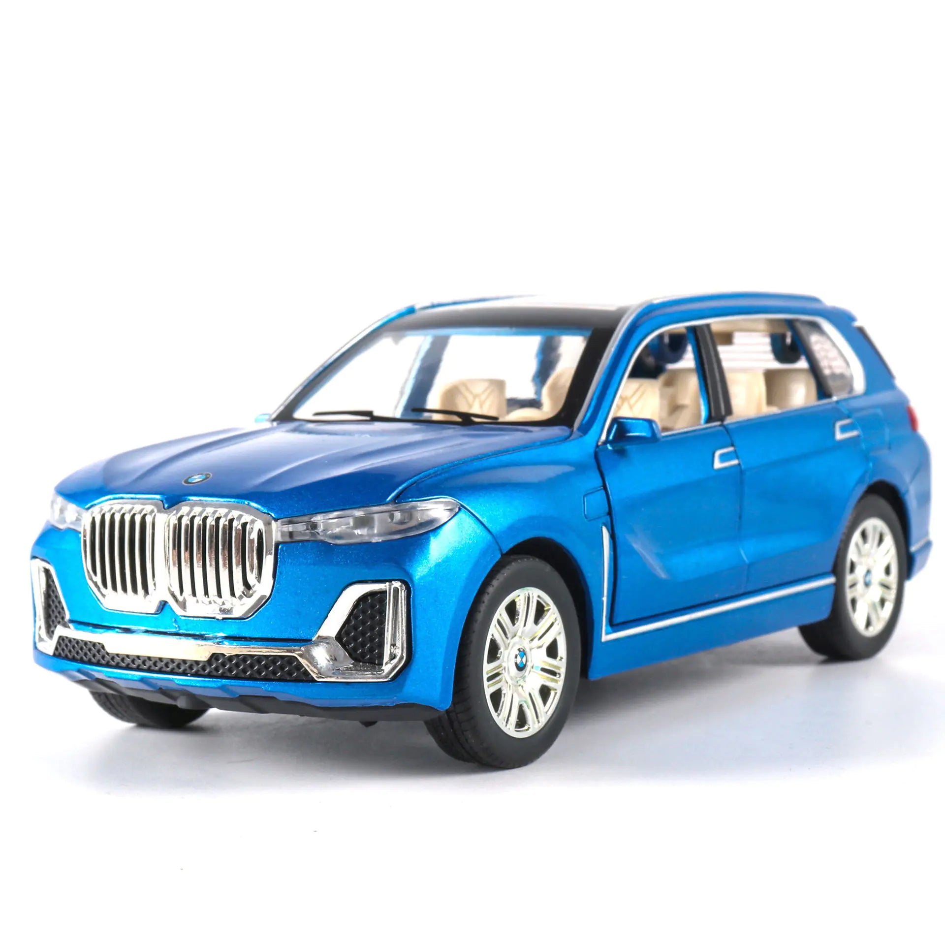 1:24 Metal BMW X7 Off-Road Car Model with Sound