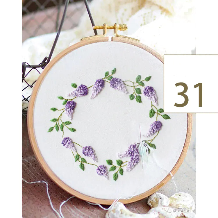 3D Embroidery DIY Kit for Spring Floral Design