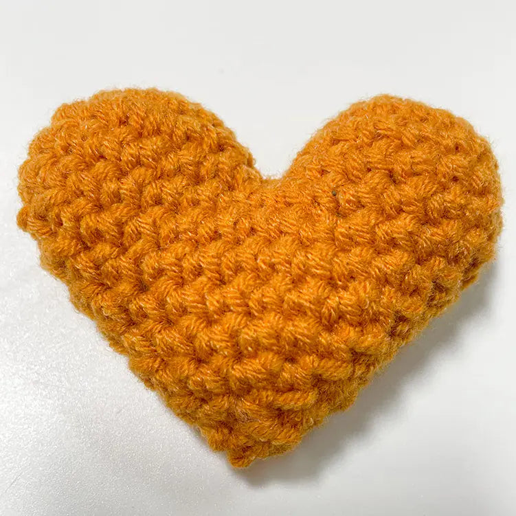 Accesorios y Materiales de Tela de Corazón de Crochet Hechos a Mano
