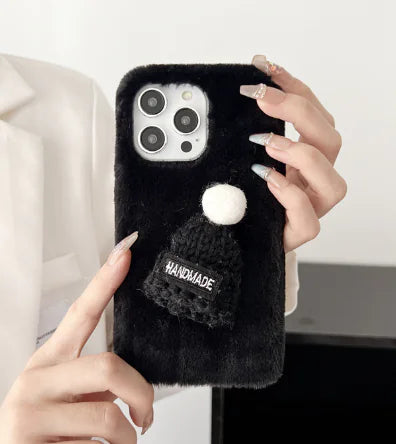 Sombrero de Peluche, Funda de Teléfono, Gorro de Navidad