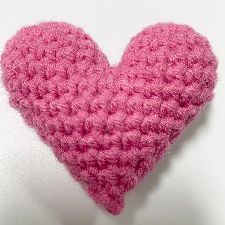 Accesorios y Materiales de Tela de Corazón de Crochet Hechos a Mano