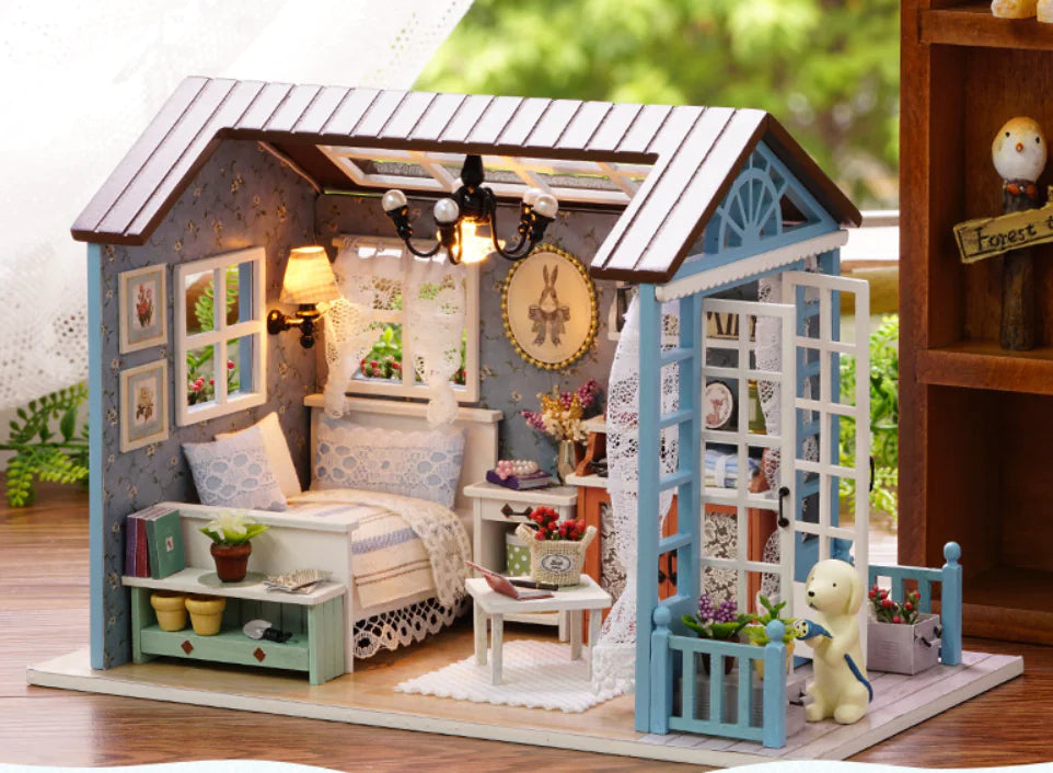 DIY Miniature House Assembly Model - Creative Gift