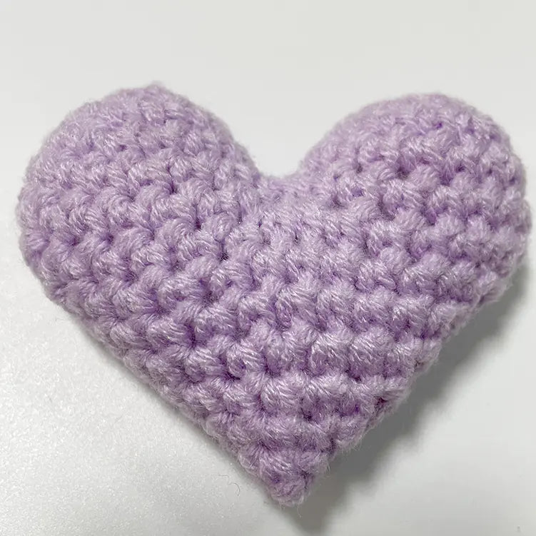 Accesorios y Materiales de Tela de Corazón de Crochet Hechos a Mano