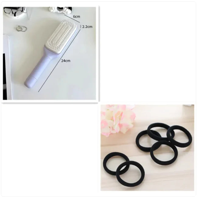 4 In 1 Self Cleaning Brush Comb Women Men